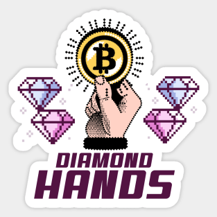 Diamond Hands for Crypto Sticker